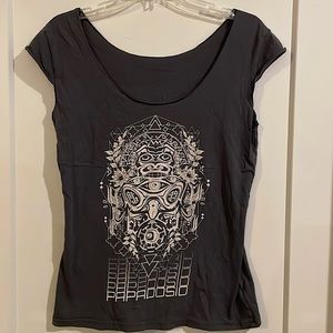 Papadosio Casual Scoop Neck Band Tee